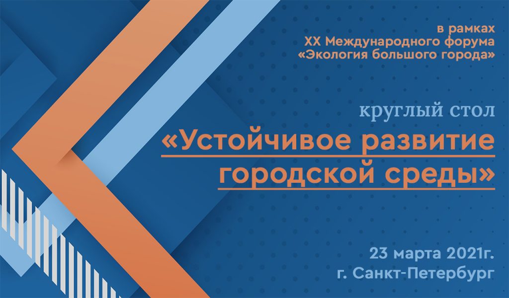 Круглый стол Российского экологического общества «Устойчивое развитие городской среды» в рамках ХХ Международного форума «Экология большого города»