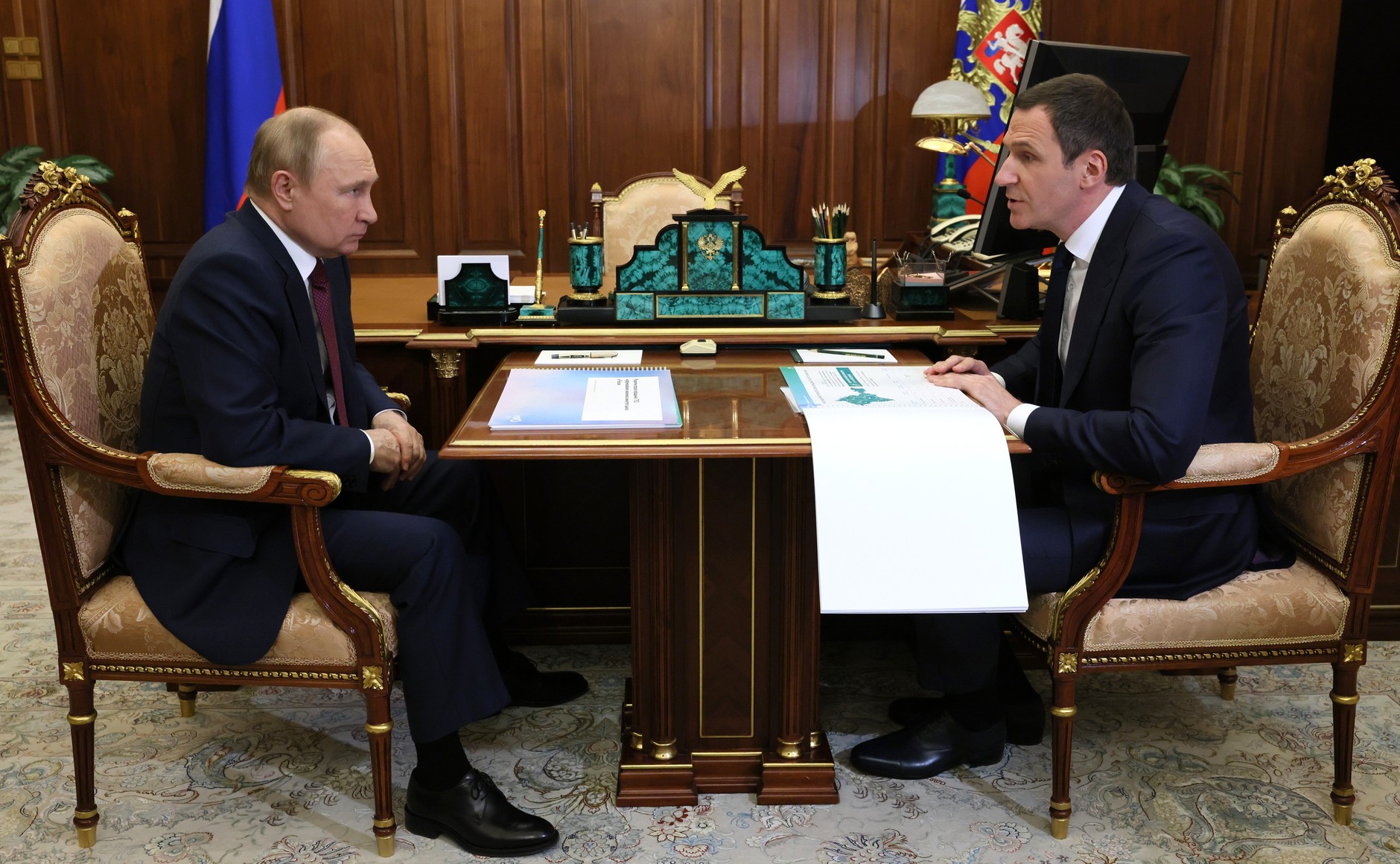 Владимир Путин встретился с главой ППК «РЭО» Денисом Буцаевым