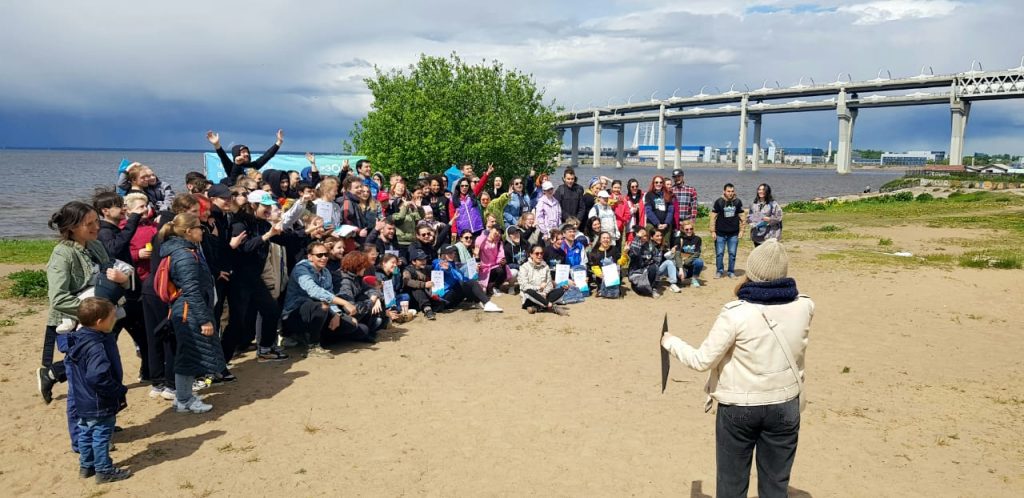 Павел Гудовский поддержал акцию «Чистые игры» на берегу Финского залива
