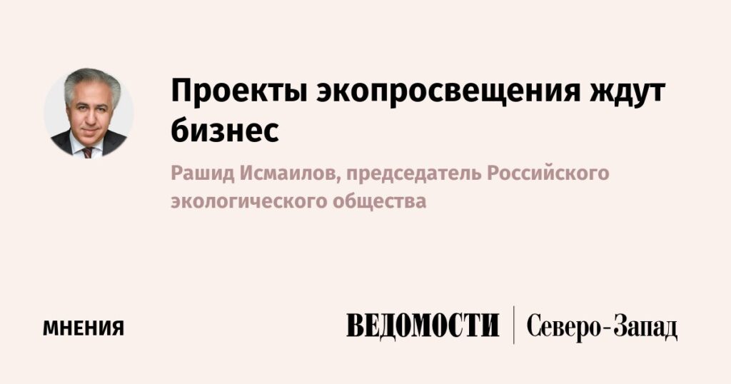 Проекты экопросвещения ждут бизнес. Почему коммерческий сектор должен включаться в повестку экопросвещения