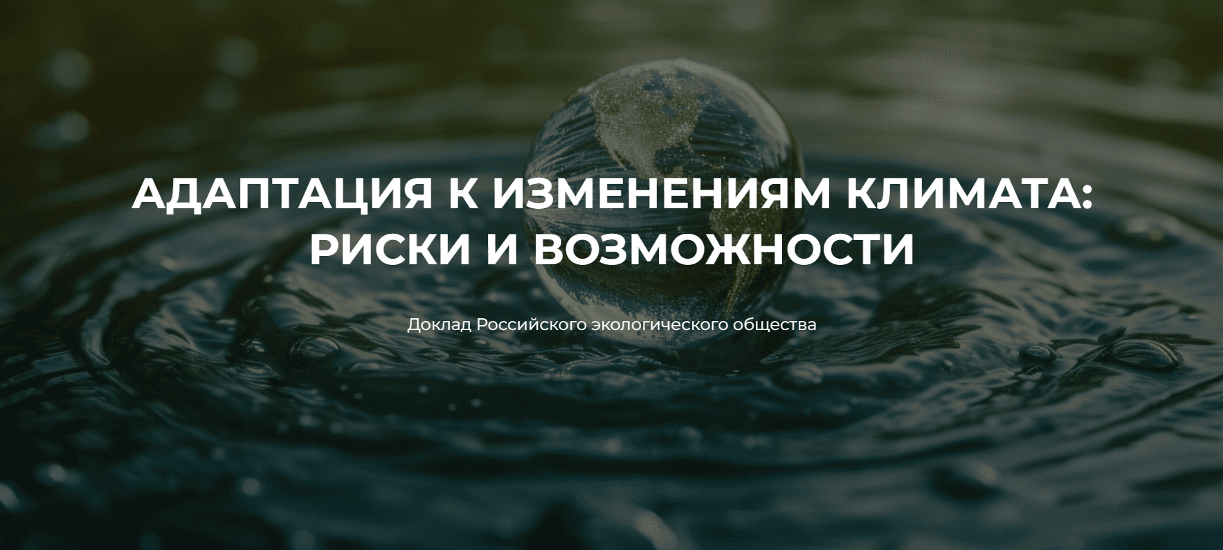 Доклад Российского экологического общества об адаптации к изменениям климата: опубликованы материалы и видеозапись презентации